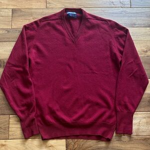 Vtg Pendleton 100 percent cashmere v neck sweater